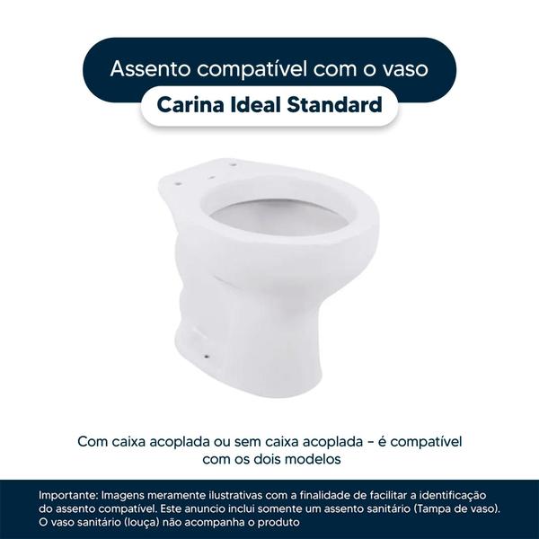 Imagem de Assento Sanitário Carina Verde Claro para Ideal Standard