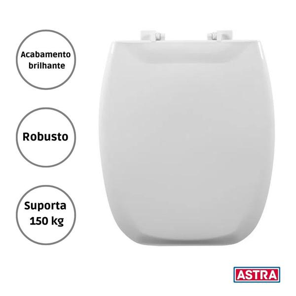 Assento sanitário celite stylus classique pp branco astra Imagem de Assento sanitário celite stylus classique pp branco astra