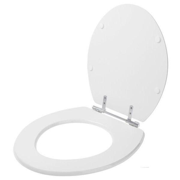 Imagem de Assento Sanitario Convencional Oval Branco Laqueado para todas as louças