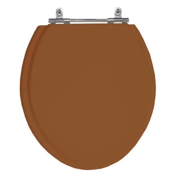 Assento Sanitário Convencional Para Vaso Oval Ocre Mdf - Lojarocca Imagem de Assento Sanitário Convencional Para Vaso Oval Ocre Mdf