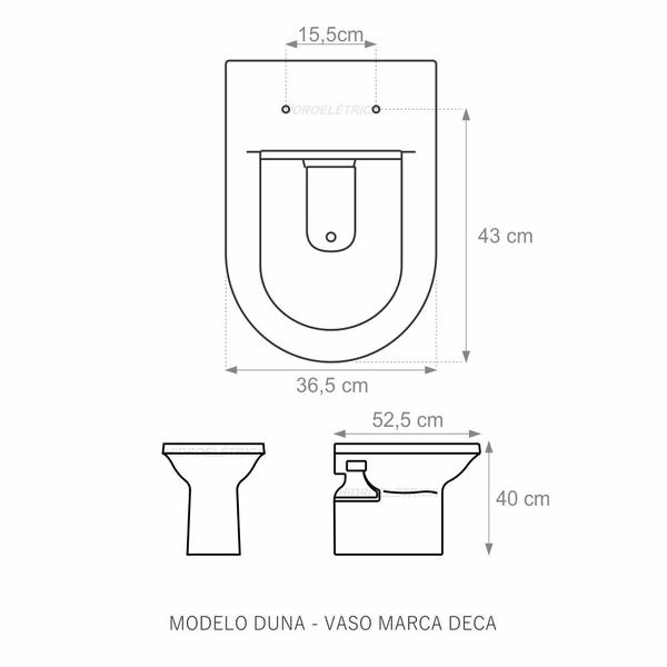 Imagem de Assento Sanitário Duna Bege Castor Tampa para Vaso Deca de Madeira Laqueada - Sb