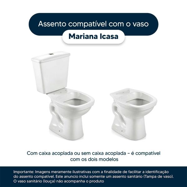 Imagem de Assento Sanitário em MDF Mariana Branco para bacia Icasa