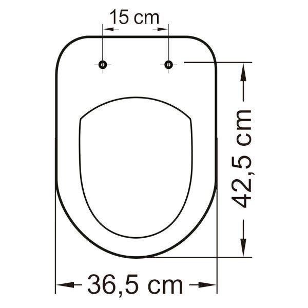 Imagem de Assento Sanitário em Resina Termofixa para As Louças Riviera Smart Soft Close Tupan