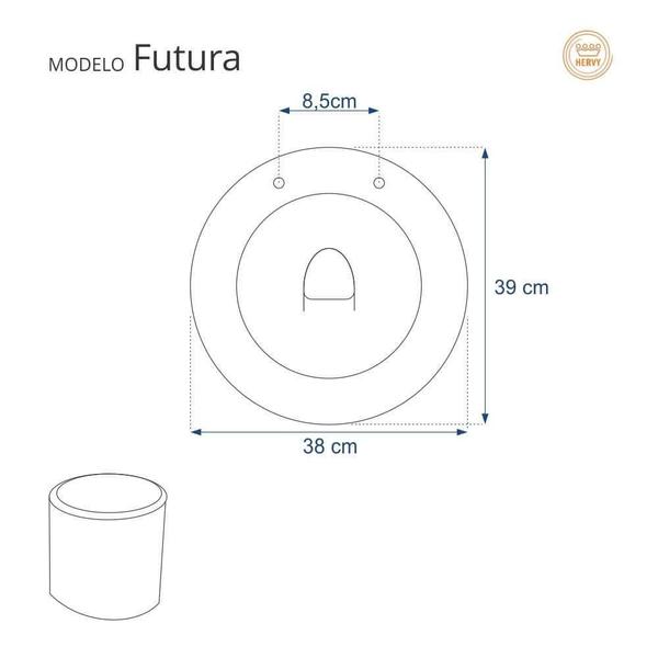 Imagem de Assento Sanitário Futura Branco para vaso Hervy