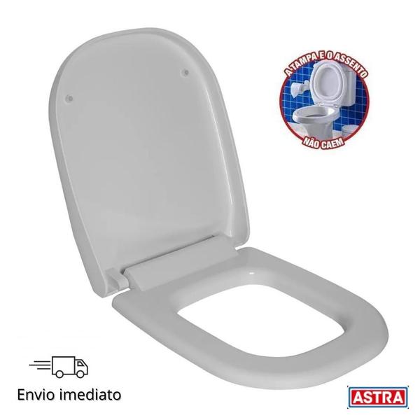 Imagem de Assento Sanitário ICASA Sabatini Soft Close PP Branco Astra