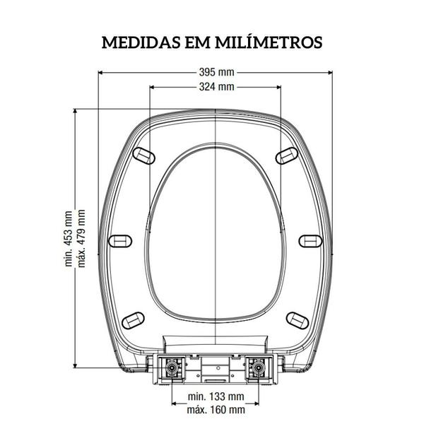 Imagem de Assento Sanitário Incepa Thema Soft Close Branco Censi