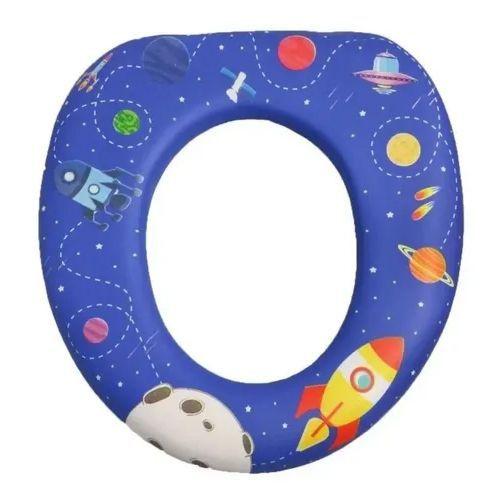 Imagem de Assento Sanitário Infantil Decorado Astronauta Espuma Redutor para Vaso Sanitário Oval