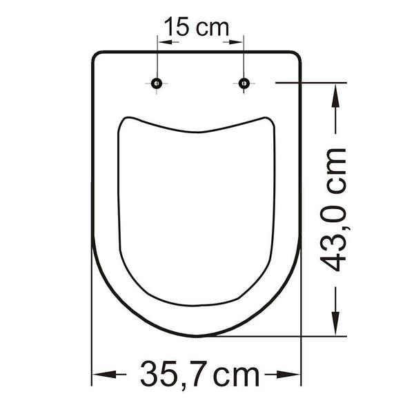 Imagem de Assento Sanitário Loren Luna Termofixo Slow Close Branco para vaso Lorenzetti - TUPAN