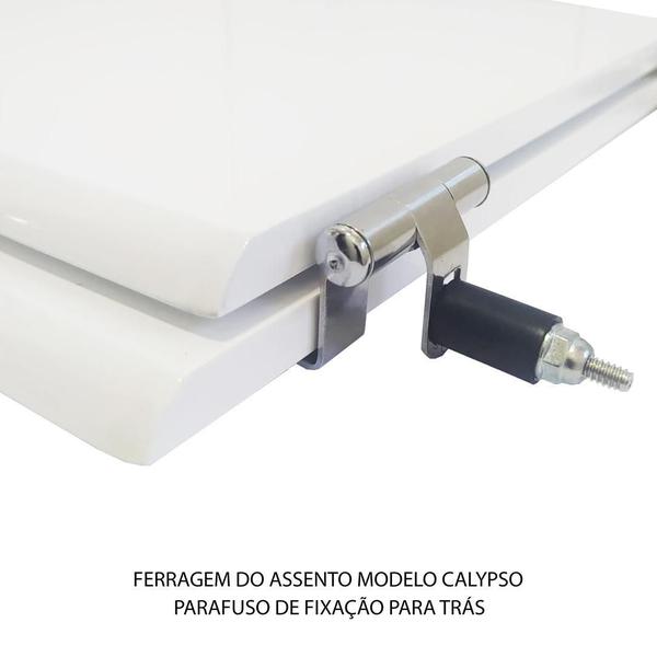 Imagem de Assento Sanitário MDF Laminado Calypso Cinza Claro Incepa