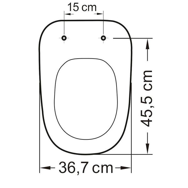 Imagem de Assento Sanitário Monte Carlo Termofixo Slow Close Branco para vaso Deca TUPAN