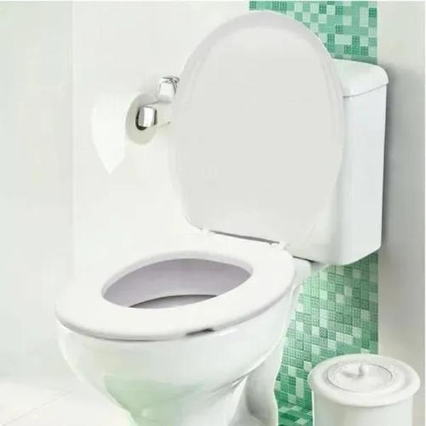 Imagem de assento sanitario oval almofadado slim mebuki branco