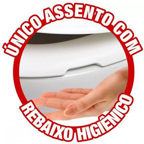 Imagem de Assento Sanitário Oval Almofadado Slim Tampa de Vaso Sanitario Tampa Assento Privada