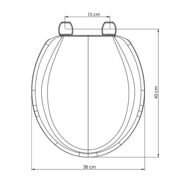 Imagem de Assento Sanitário Oval Convencional / Padrão Polipropileno Exportação Bone para vaso Ideal Standard - TUPAN