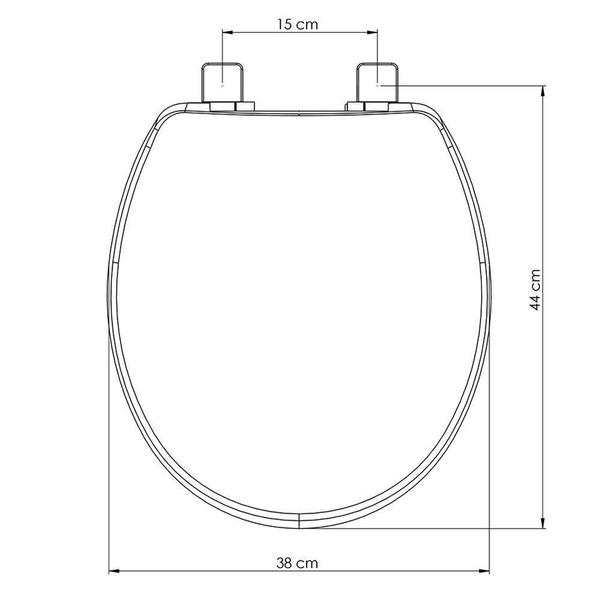 Imagem de Assento Sanitario Oval / Padrão Polipropileno Solution Slow Close Branco para vaso Ideal Standard - TUPAN