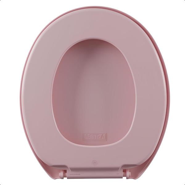 Imagem de Assento Sanitário Oval Soft Anatômico Astra Rosa