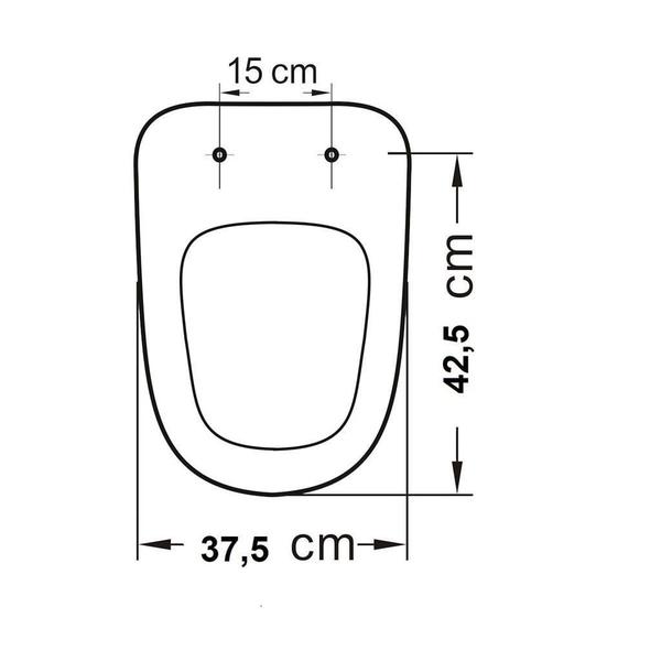 Imagem de Assento Sanitario Oval Soft Branco