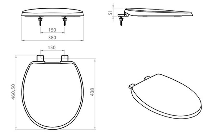 Imagem de Assento Sanitário Oval Universal Formatta - Lorenzetti