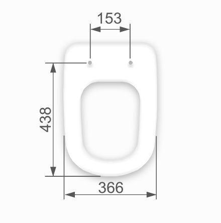 Imagem de Assento Sanitário Paris Polipropileno Slow Close Preto para vaso Ideal Standard - TUPAN