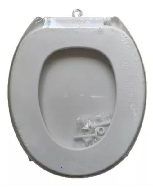 Imagem de Assento Sanitário Plástico Oval Soft Branco Astra