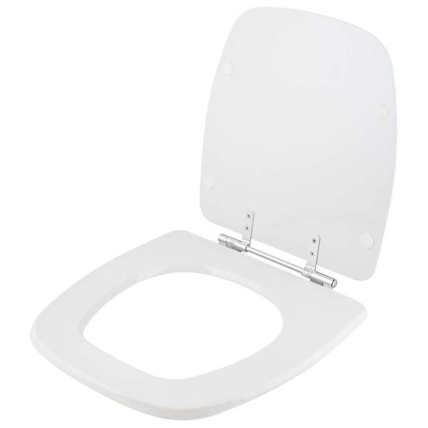 Assento Sanitario Poliester Fit Branco para Vaso Celite - Pontto Lavabo Imagem de Assento Sanitario Poliester Fit Branco para Vaso Celite
