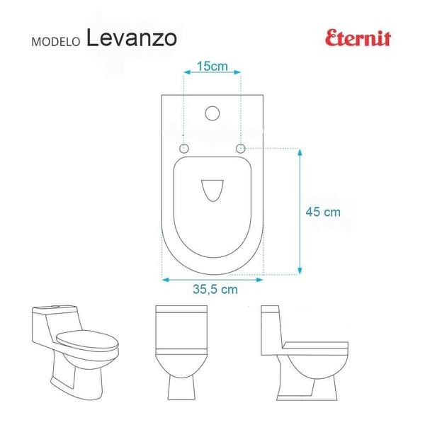 Imagem de Assento Sanitário Poliéster Levanzo Branco para vaso Eternit