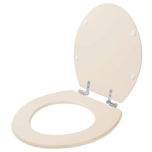 Imagem de Assento Sanitario Poliester Soft Close Angra Bone P/ Louça Ideal Standard