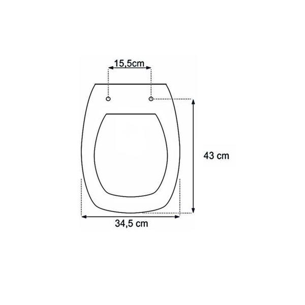 Imagem de Assento Sanitário Poliéster Stylus Branco Para Louça Celite