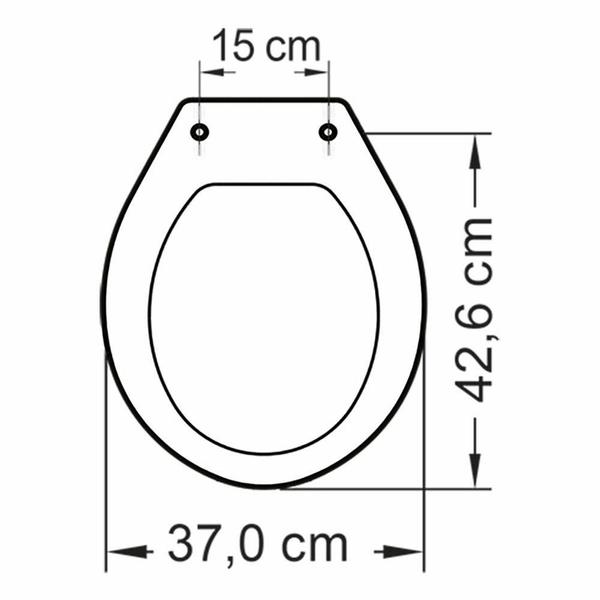 Imagem de Assento Sanitário Polipropileno Diamantina/Sabatini Cinza Claro - AST303 - TUPAN