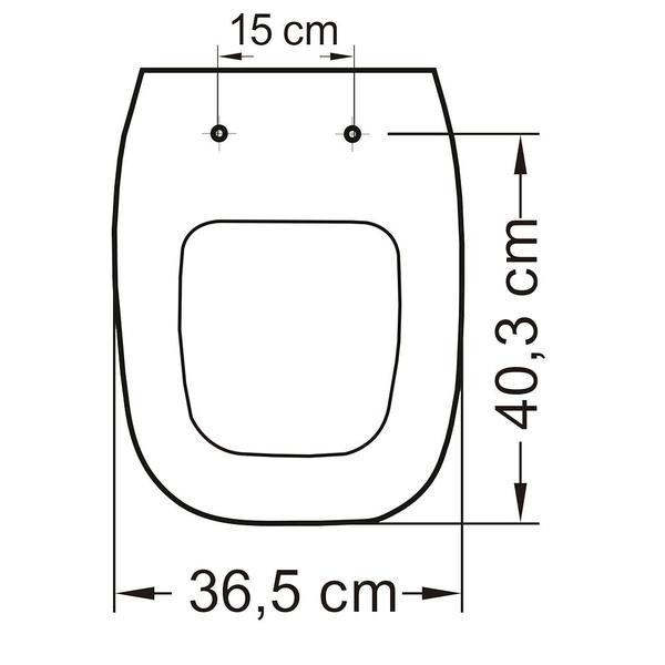 Imagem de Assento Sanitário PP Soft Close City/Avant/Angra Branco