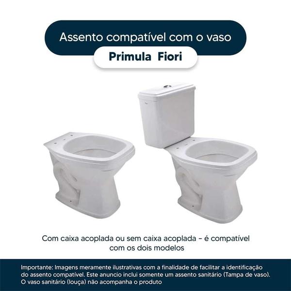 Imagem de Assento Sanitário Primula Plus Branco para vaso Fiori