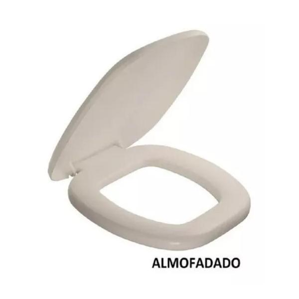 Assento Sanitário Quadrado Almofadado Bege Primafer Atlas Imagem de Assento Sanitário Quadrado Almofadado Bege Primafer Atlas