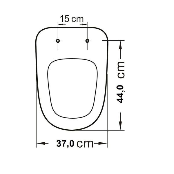 Imagem de Assento sanitário retangular almofadado com máximo conforto Verde - Mebuki