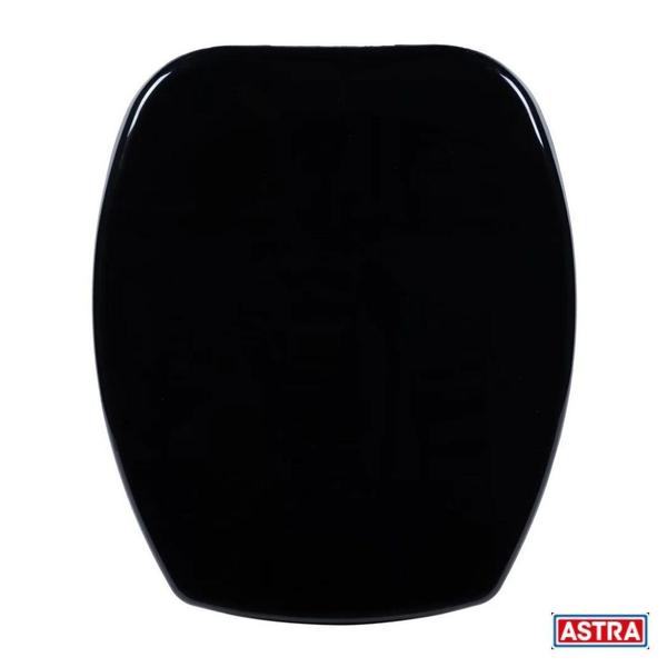 Assento Sanitário Rígido Classique Incepa Thema Astra Preto Imagem de Assento Sanitário Rígido Classique Incepa Thema Astra Preto