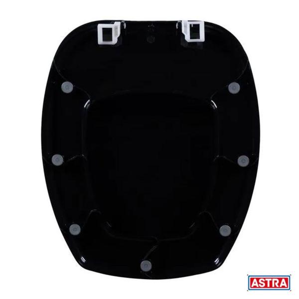 Assento Sanitário Rígido Classique Incepa Thema Astra Preto Imagem de Assento Sanitário Rígido Classique Incepa Thema Astra Preto