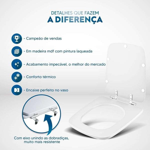 Imagem de Assento Sanitário Suite Branco para vaso Incepa