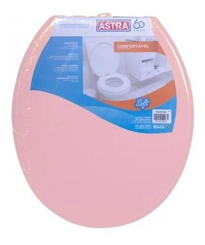 Imagem de Assento Sanitário Tampa De Vaso Oval Plástico Astra Soft