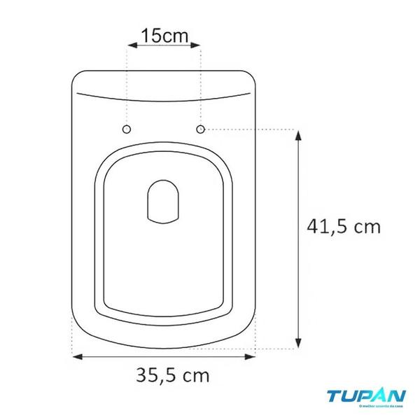 Imagem de Assento sanitario tampa fiori lirio branco tupan pp