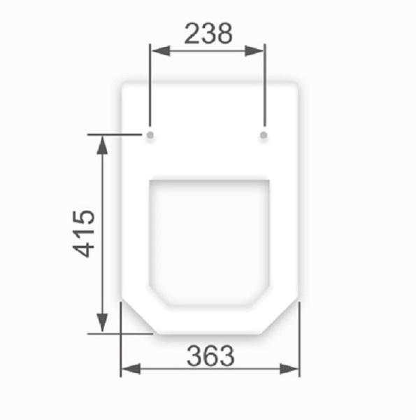 Imagem de Assento sanitario tampa para vaso atrium incepa mdf