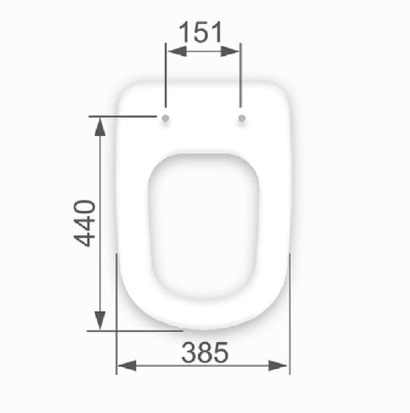 Imagem de Assento sanitario tampa para vaso sabatini icasa mdf