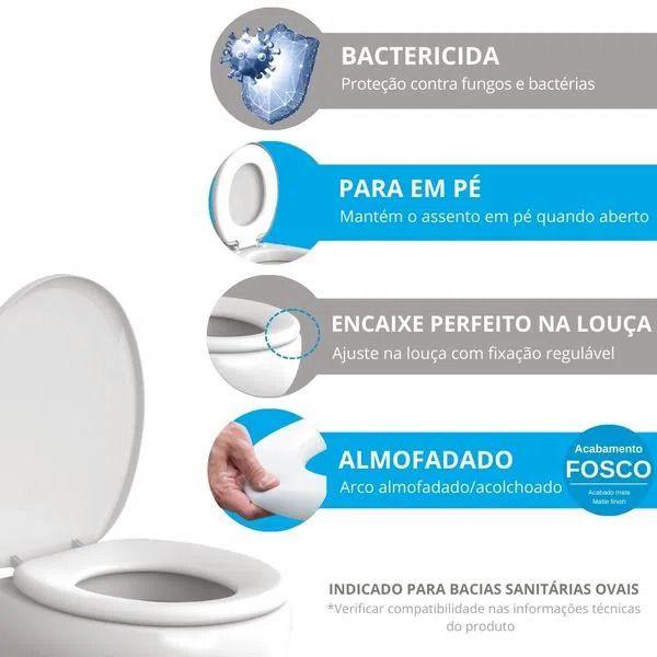 Imagem de Assento Sanitário tampa privada Almofadado Faca Bem Feito