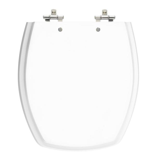 Assento Sanitário Thema Branco Tampa para Vaso Incepa em Madeira Laqueada - LOJAROCCA Imagem de Assento Sanitário Thema Branco Tampa para Vaso Incepa em Madeira Laqueada