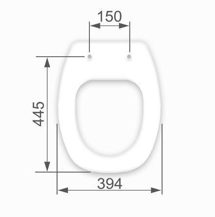 Imagem de Assento Sanitário Thema Polipropileno Biscuit para vaso Incepa TUPAN