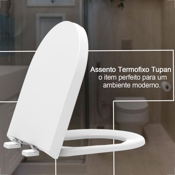 Imagem de Assento sanitario tupan carrara/duna convencional termofixo branco