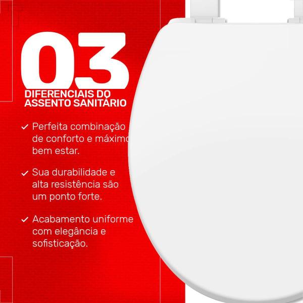 Imagem de Assento sanitario tupan oval pp solution convencional branco