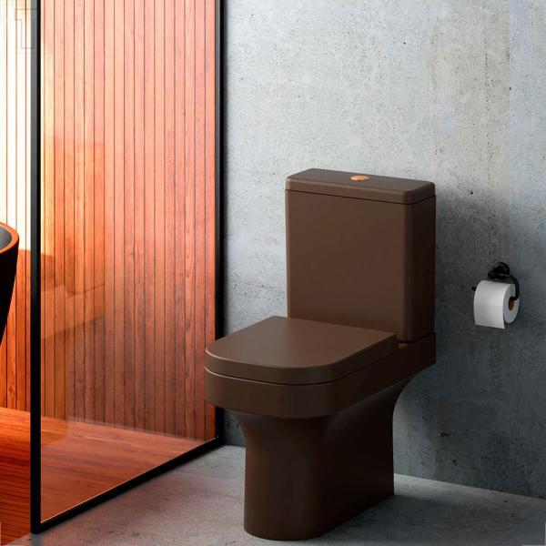 Assento sanitario tupan piano/quadra termofixo softclose marrom fosco 22 Imagem de Assento sanitario tupan piano/quadra termofixo softclose marrom fosco 22