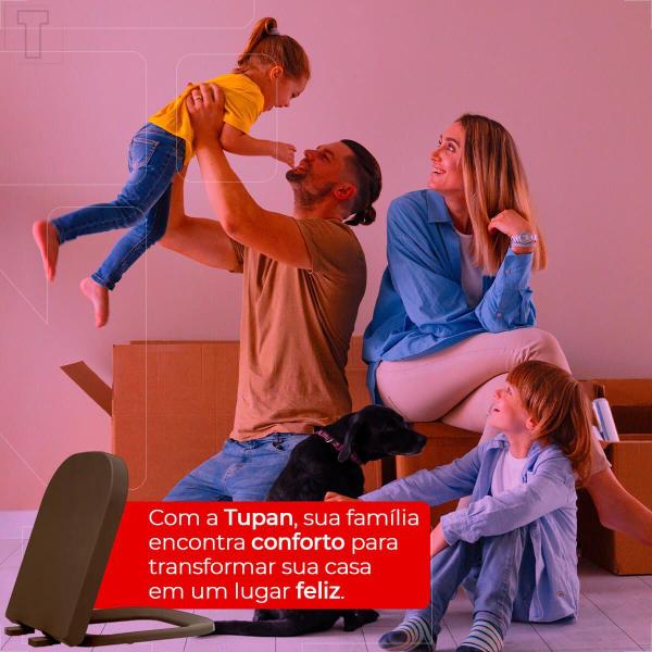 Assento sanitario tupan piano/quadra termofixo softclose marrom fosco 22 Imagem de Assento sanitario tupan piano/quadra termofixo softclose marrom fosco 22