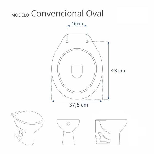 Imagem de Assento Sanitário Twister Branco para vaso Hervy