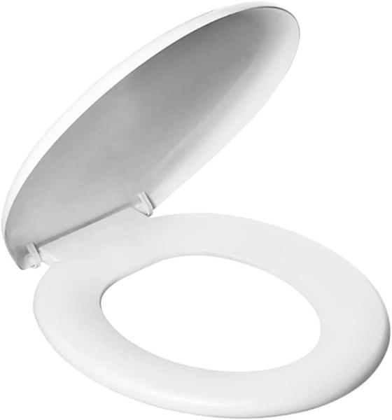 Imagem de Assento Sanitário Universal Oval Almofado Atlas Primafer em Plástico - Branco