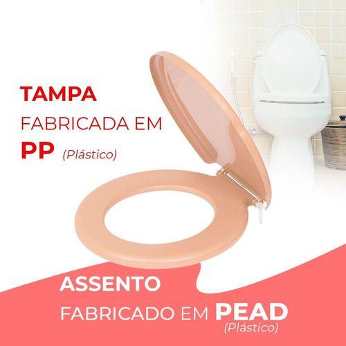 Imagem de Assento Sanitário Universal Oval CINZA CLARO Herc Envolvente 