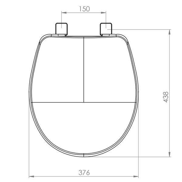 Imagem de Assento sanitario universal termofixo evolution convencional branco louça universais